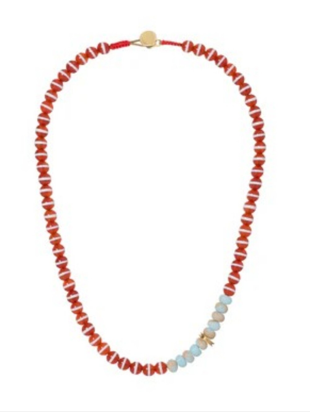 Roxanne Assoulin Striped Carnelian Agate Necklace